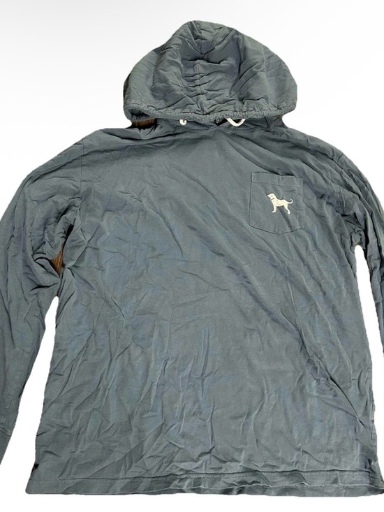 The Black Dog Other - Men’s The Black Dog Lightweight Blue Hoodie Size Large